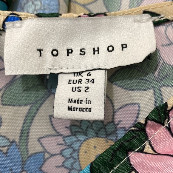 TopShop Mix and Match Stripe and Floral MIDI Dress - Picture 10 of 12